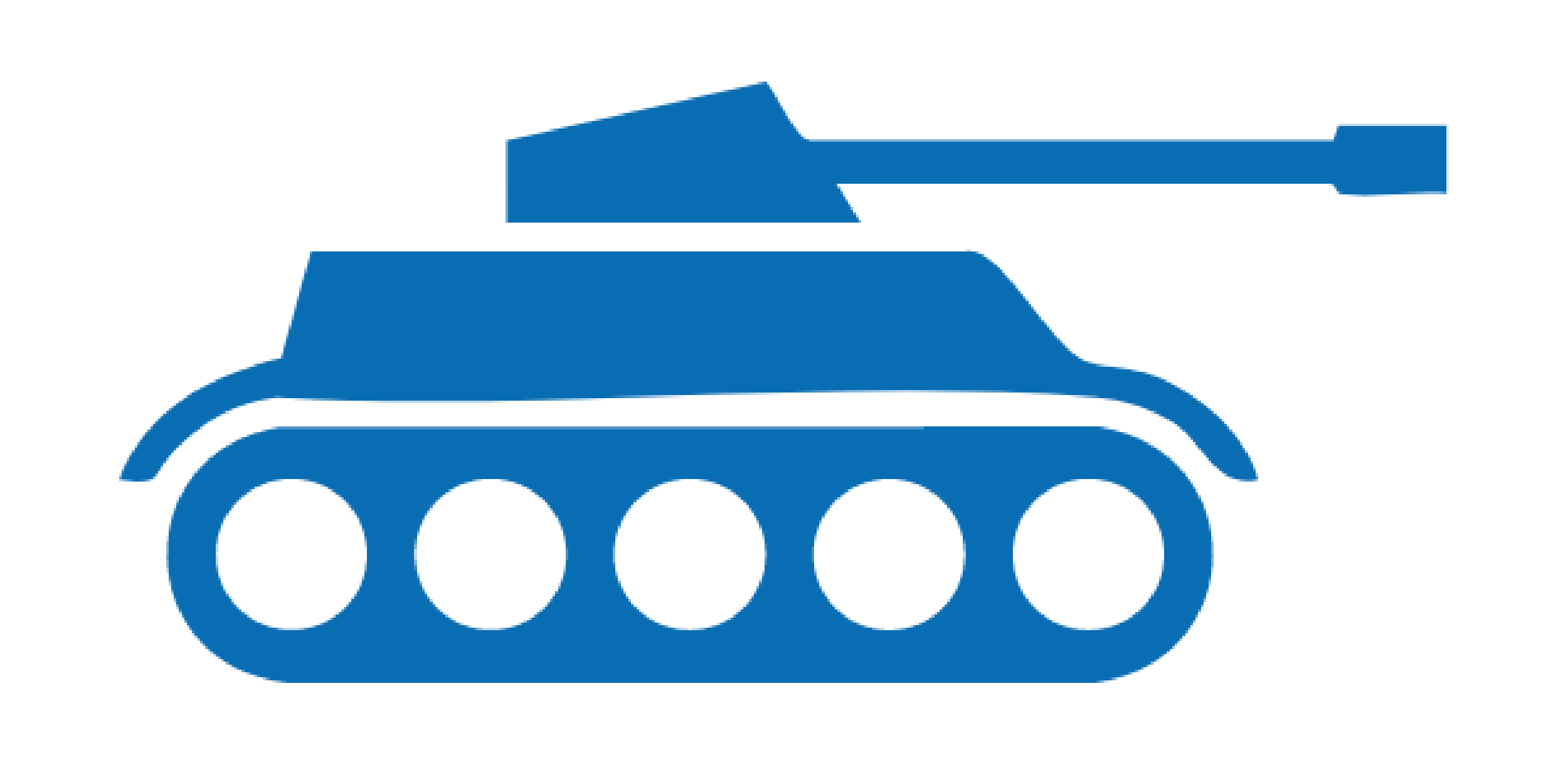 Représentation du secteur de la défense avec un char militaire