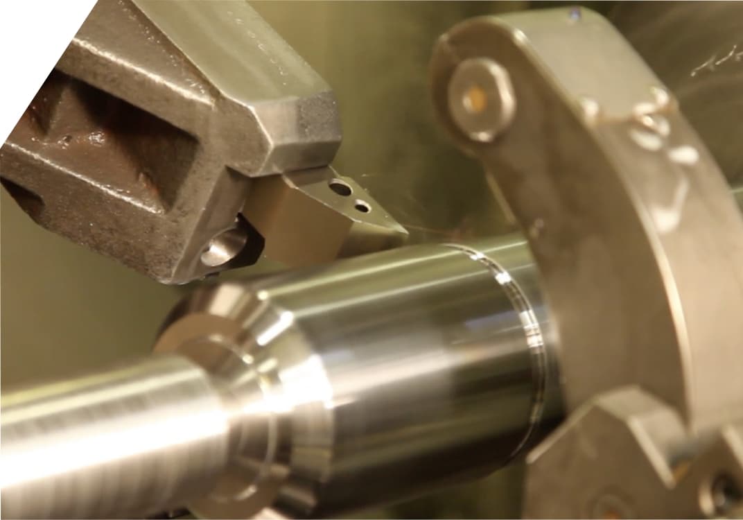 Usinage CNC en cours sur un centre d'usinage